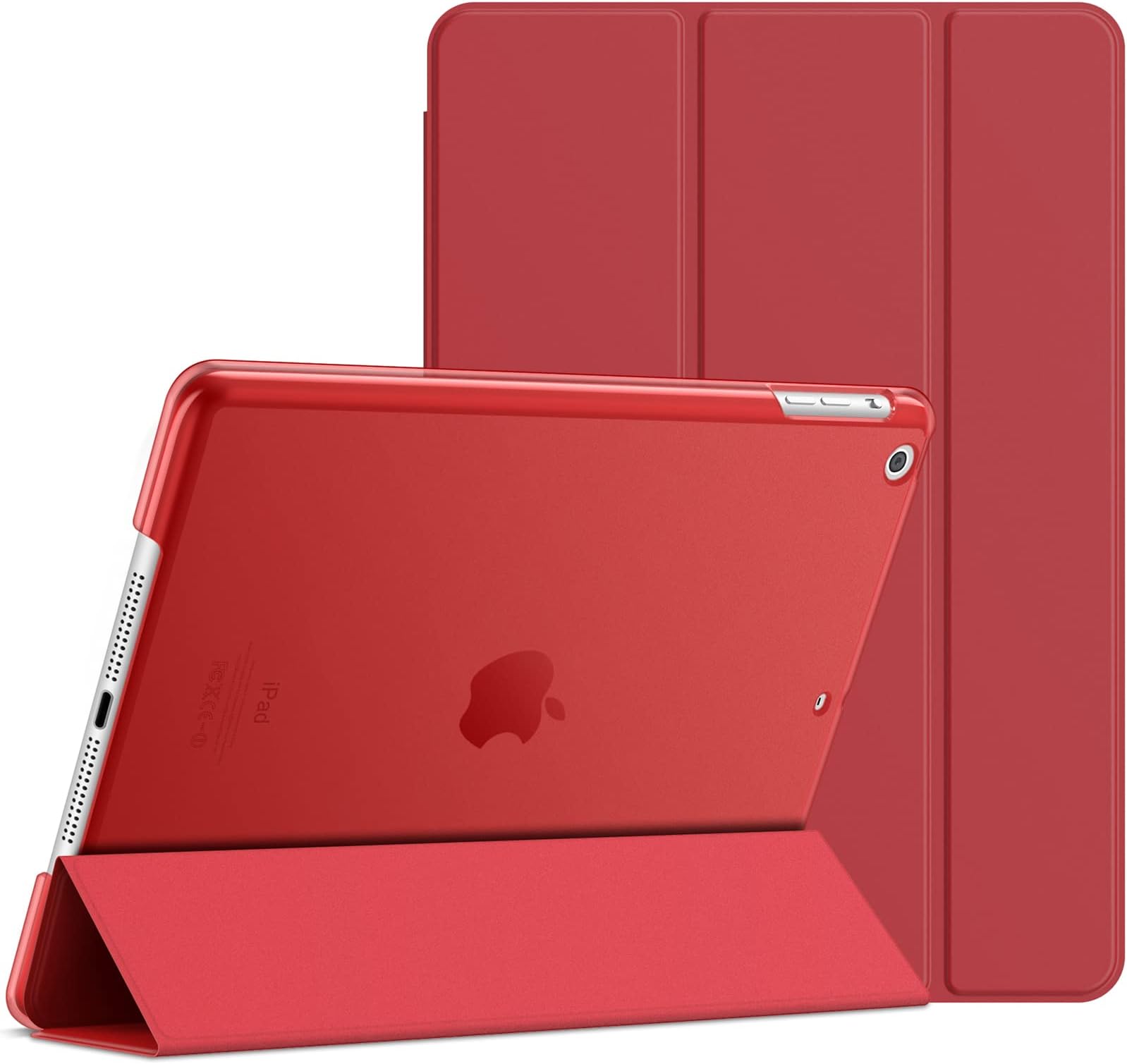 Case for iPad Air 1st Edition (NOT for iPad Air 2/3/4/5), 9.7 Inch, Smart Cover with Auto Wake/Sleep (Red)