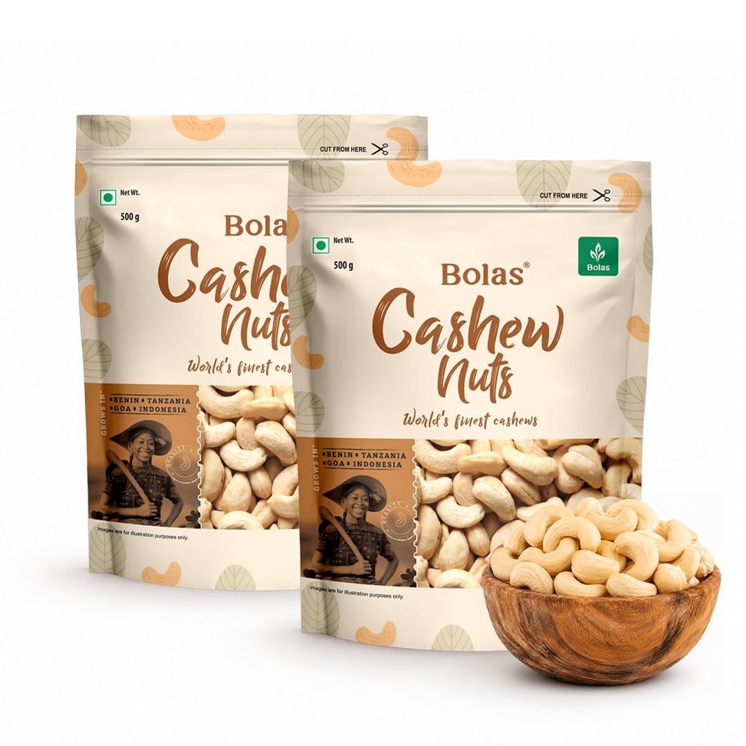 Bolas Whole Cashew Nuts 1Kg (500g x 2)