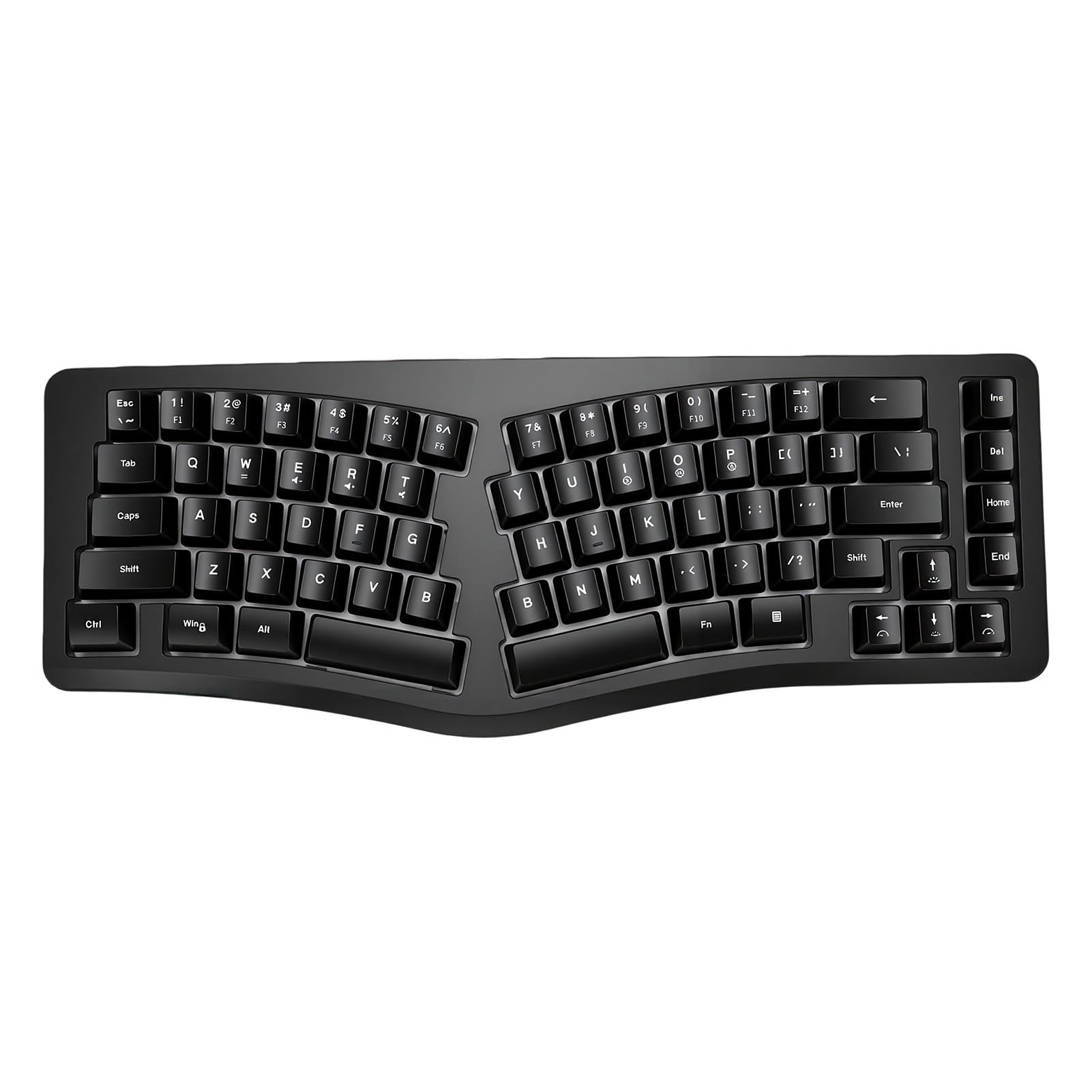 Tastiera Ergonomica Divisa 69 Tasti RGB Dinamico Cablato (BLACK)