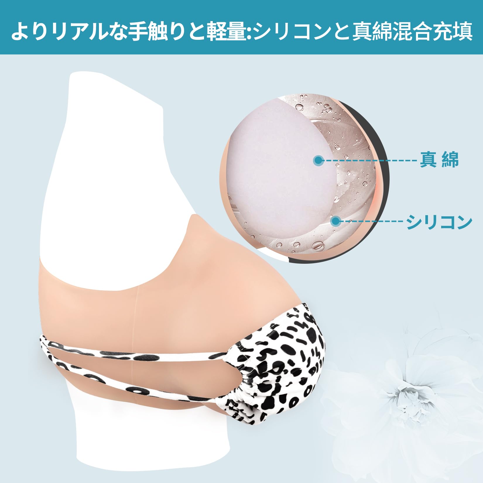 Amazon.co.jp: ROERHE シリコンバスト シリコン胸 人工乳房 偽娘 偽乳