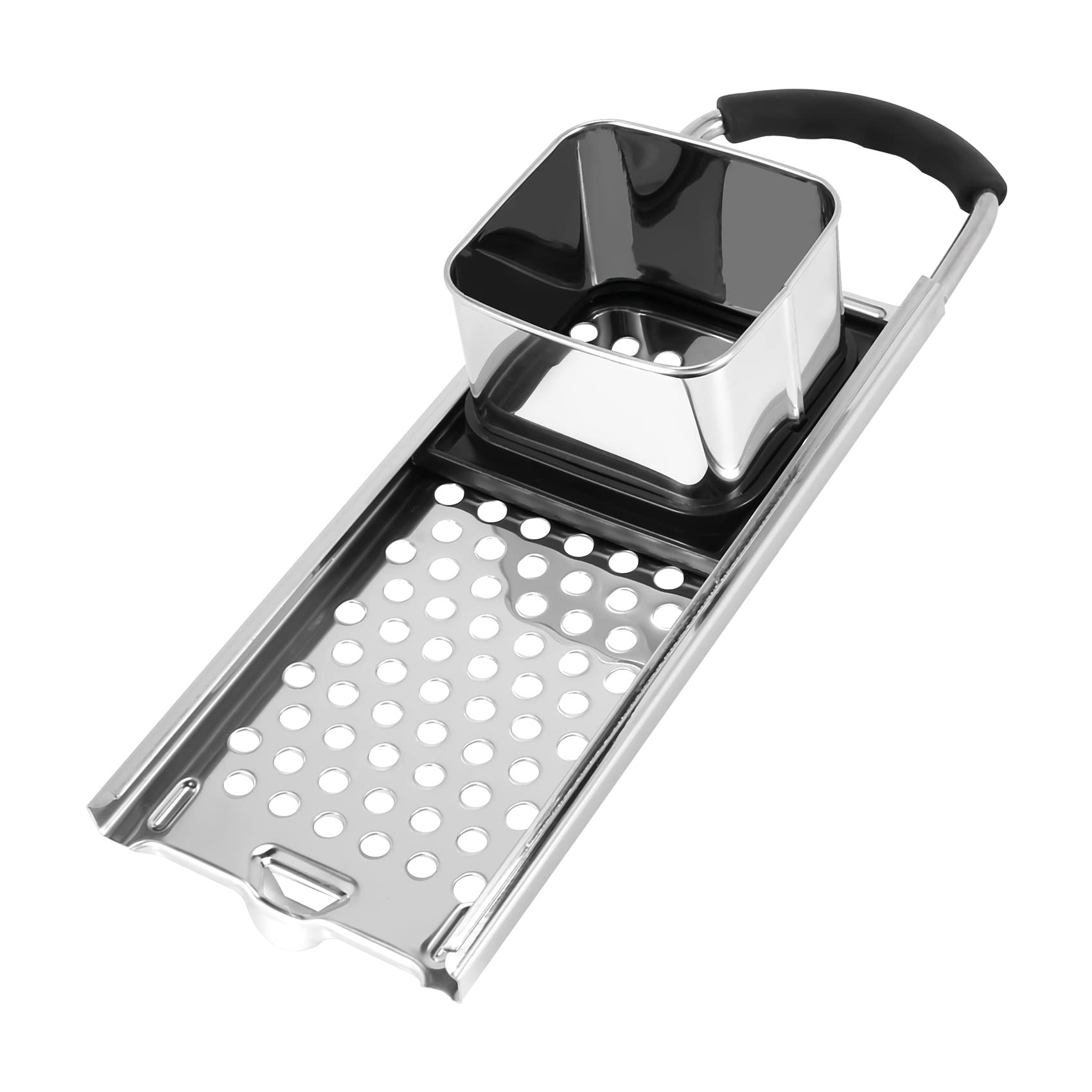 Dciustfhe Steel Spaetzle Maker with Comfort Rubber Grip Handle for Dumpling Noodle