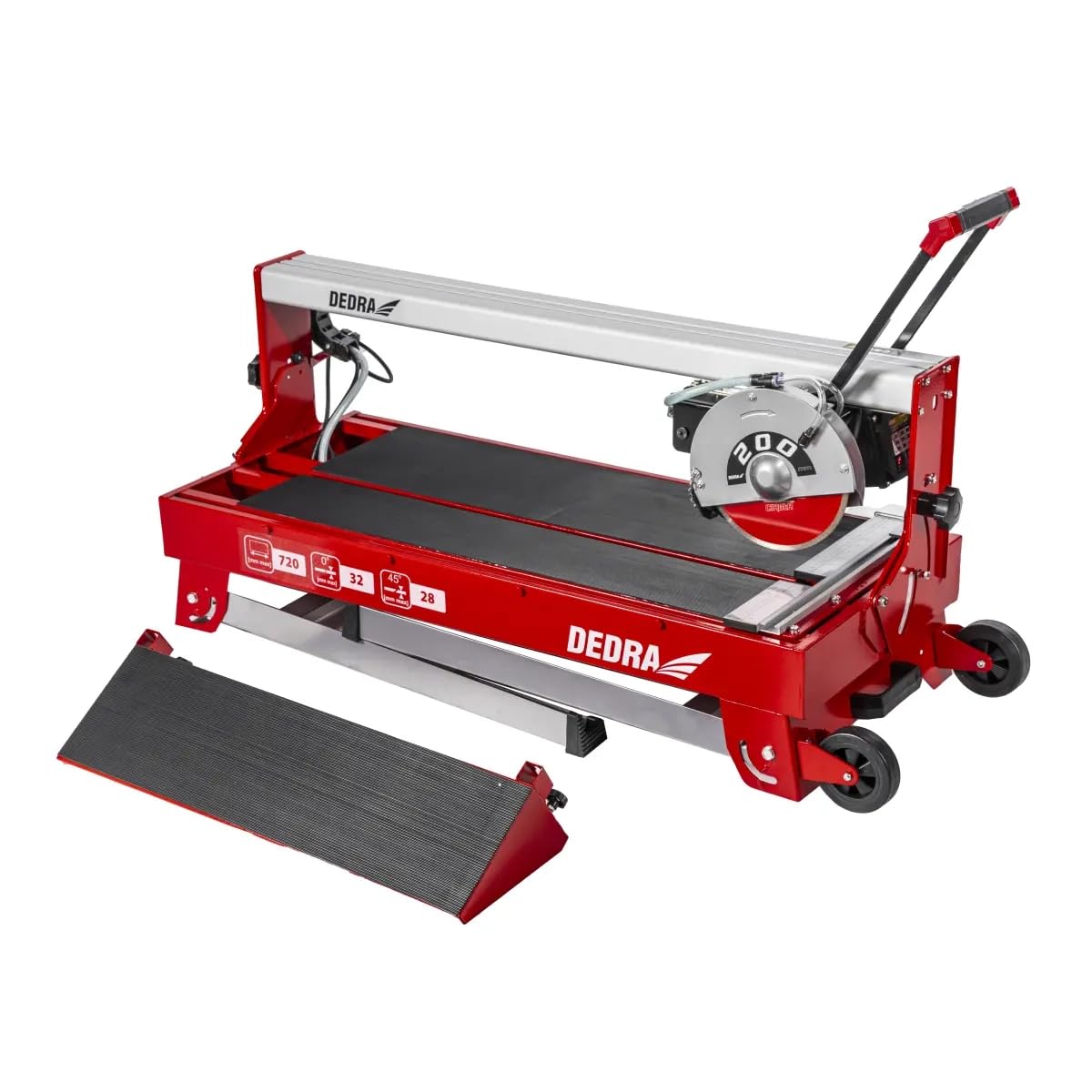 Dedra 1200W, longitud de corte 920 mm, 2990 rpm, para corte preciso y procesamiento de materiales cerámicos, láser, función de inmersión, procesamiento en húmedo