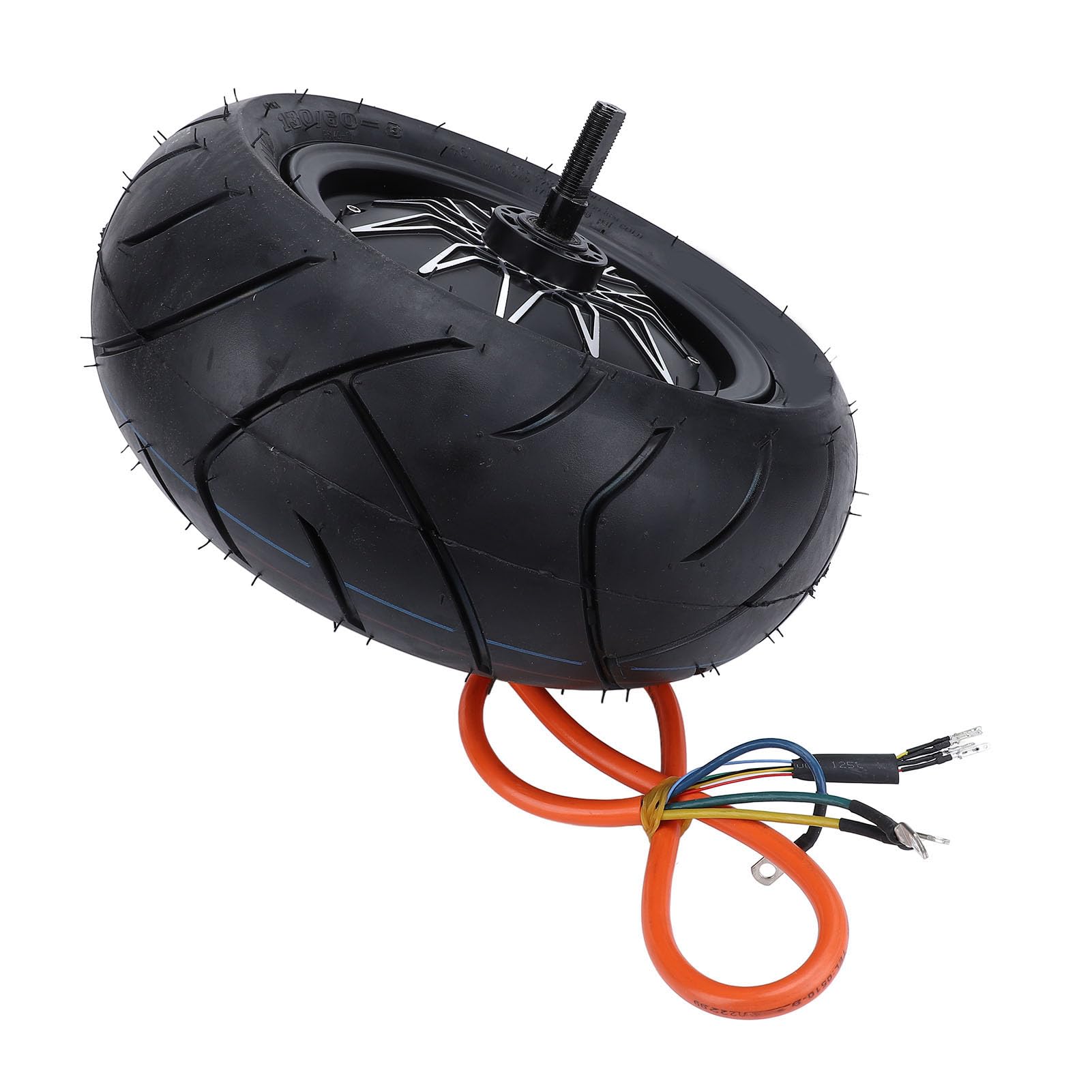 CHICIRIS Motore del della Ruota da 14 Pollici, Motore del della Bici Elettrica in Lega di Alluminio da 8000 W a 10000 W Freno a Disco Dual Hall IPX6 a Basso Rumore con Pneumatico a Vuoto per