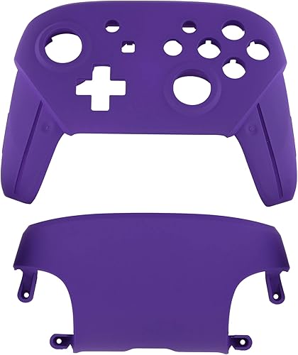 Miniatura 2 de eXtremeRate Purple Faceplate and Backplate for Nintendo Switch Pro Controller, Soft Touch DIY Replacement Shell Housing Case for Nintendo Switch Pro