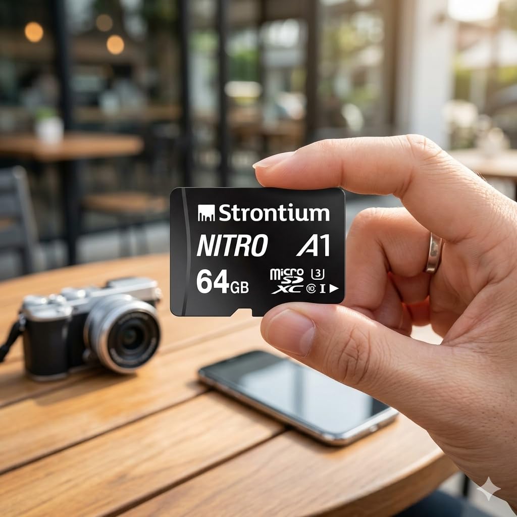 Strontium 64GB microSDXC Nitro Memory Card, Class 10, UHS-I, U3, 100MB/s Read Speed-picture-21