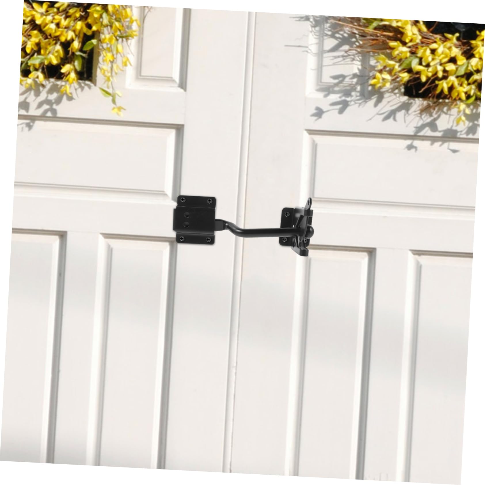 DOITOOL 5 Ensembles Clôture clôture charnière loquet fer loquet galvanisé galvanisé loquet serrure boucle de porte gond extérieur lock renfort de porte portillon loquet de porte de clôture