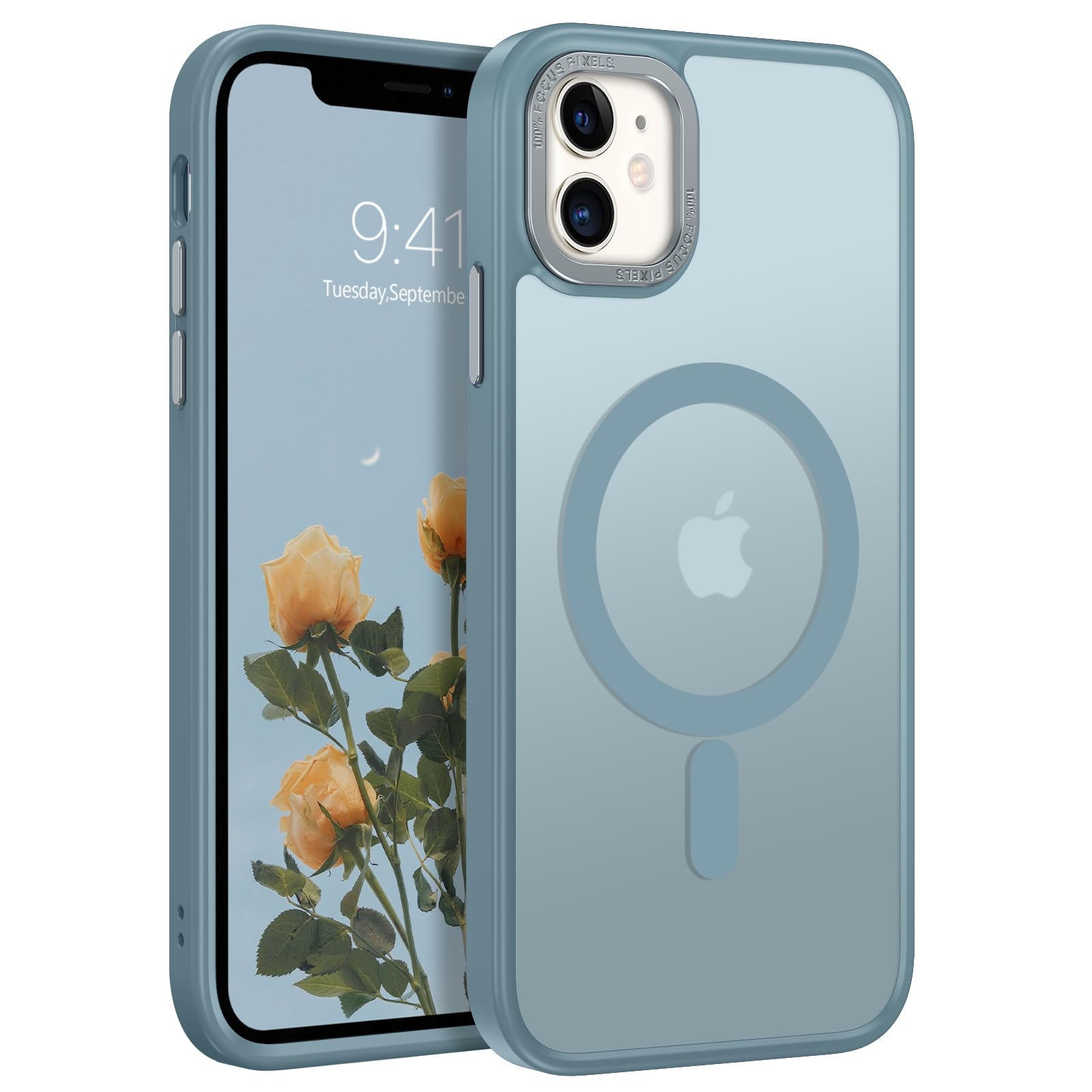 BENTOBEN for iPhone 11 Phone Case, Phone case iPhone 11 Magnetic Case [Compatible with MagSafe] Translucent Matte Slim Shockproof Anti-Fingerprint Anti-Scratch Protective Cover for iPhone 11 6.1’’