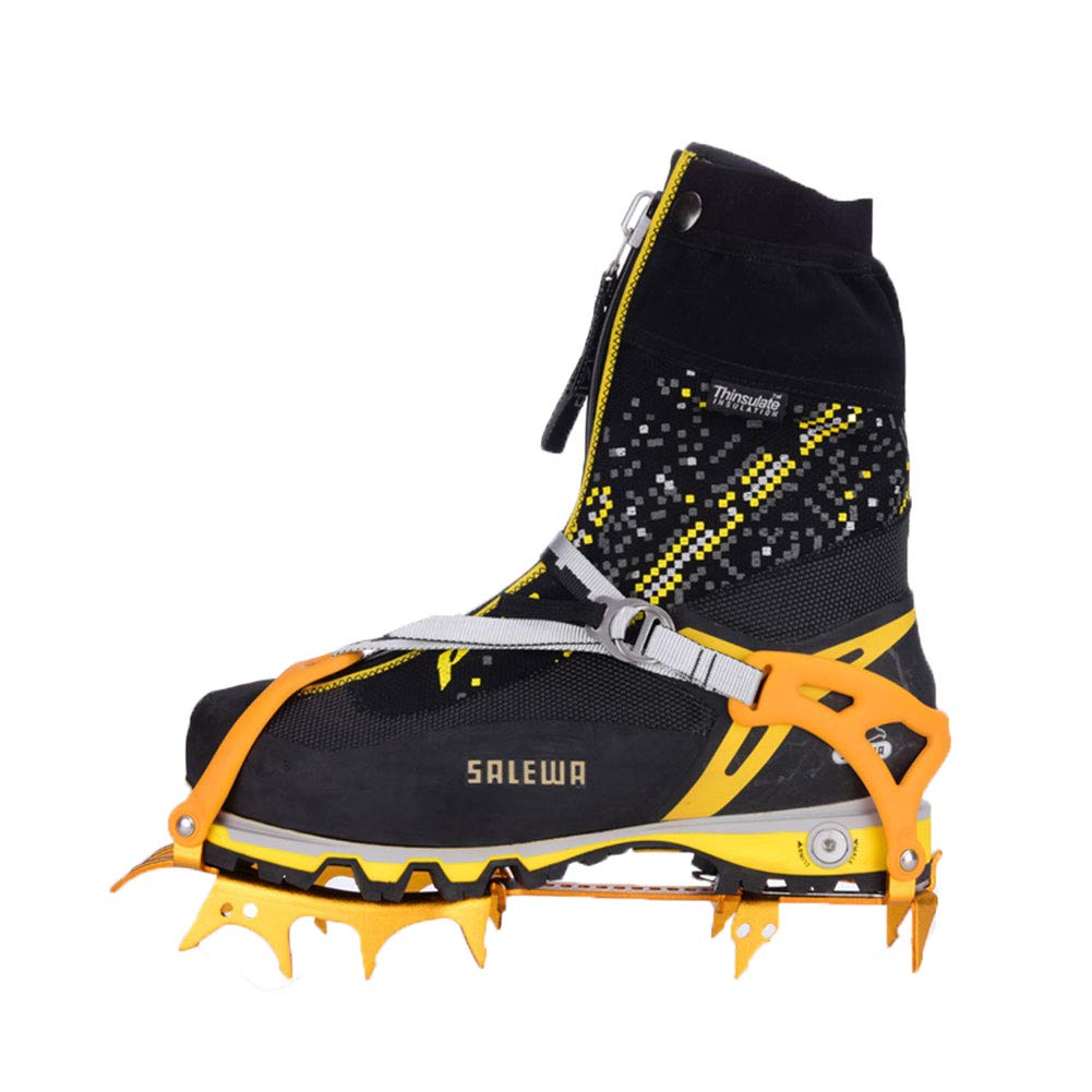 Tentock Outdoor Crampons à Griffes à 14 Dents pour Bottes de Marche - Crampons en Alliage D'aluminium pour Escalade en Montagne