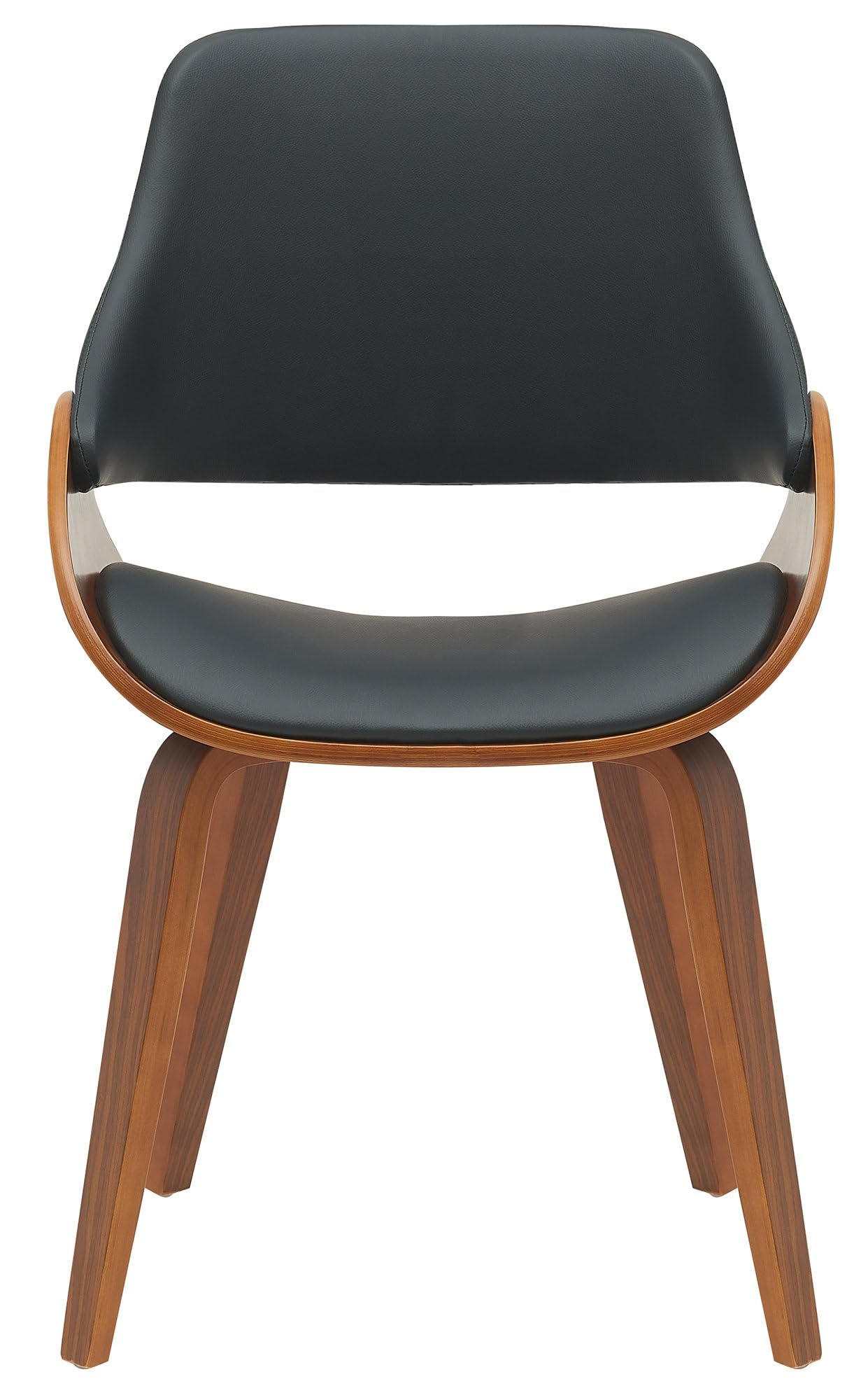 CLP Vangale Chaise De Salle à Manger - Classique - Avec Pieds En Bois Tissu Noyer Gris Fonce