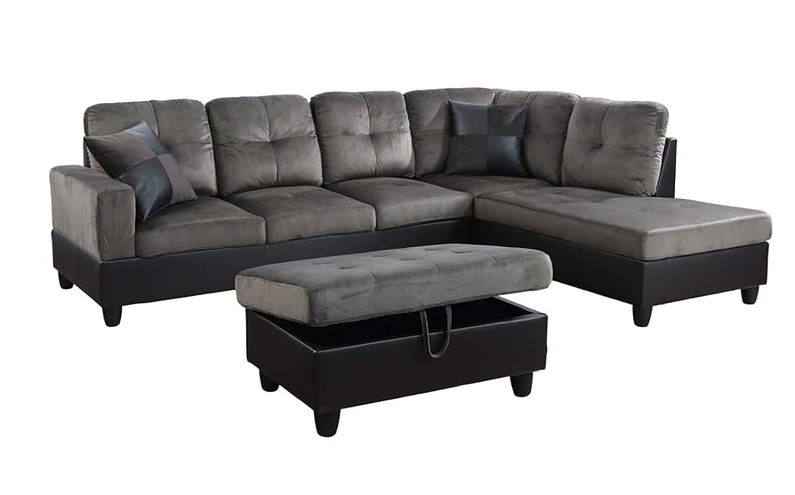 トップス L'AppartementREMIRELIEFCapeSweat Amazon.com: Life Style Contemporary Living Room Sectional