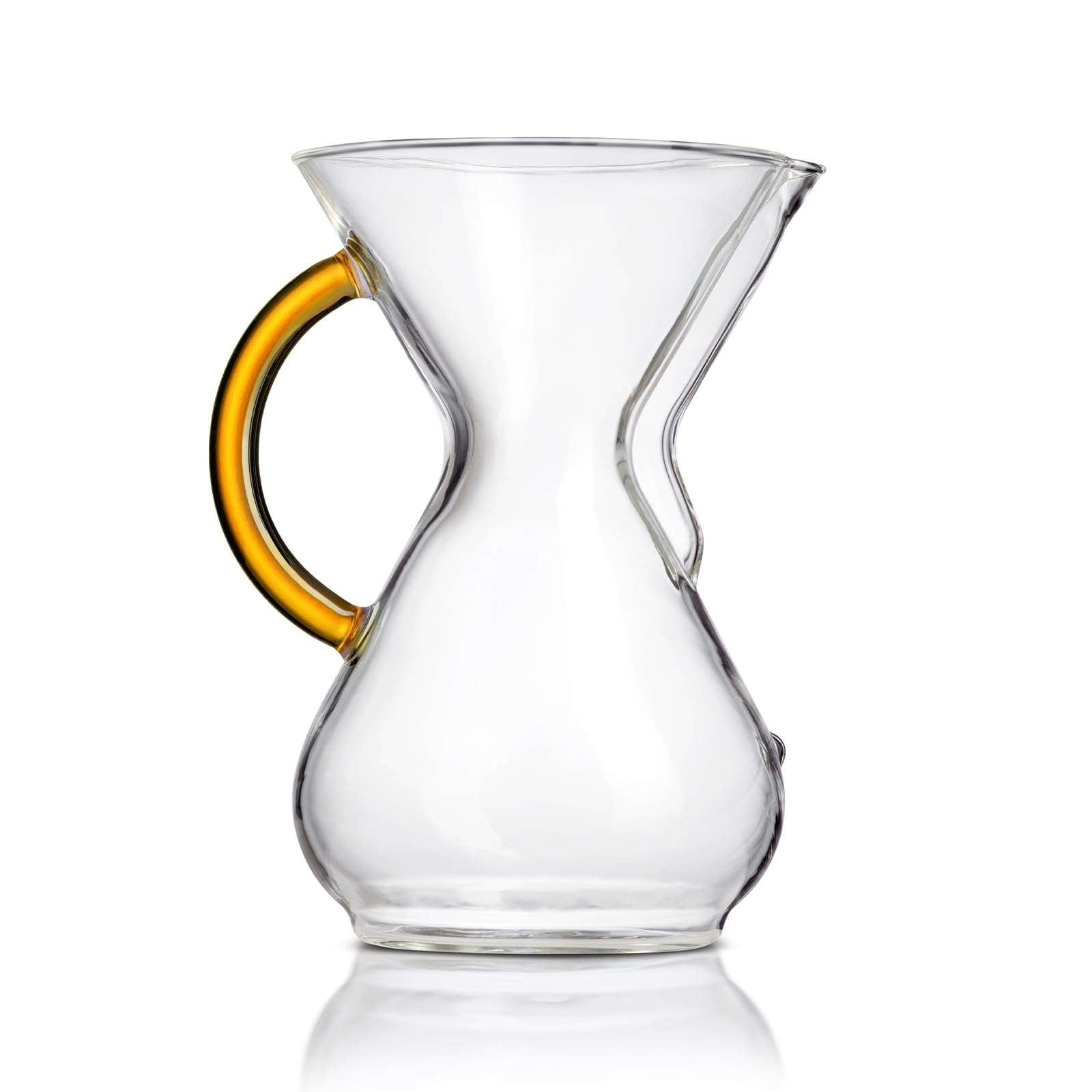 Chemex Pour-Over Glass Coffeemaker - Colored Glass Handle Series - 6-Cup Gold - Exclusive Packaging