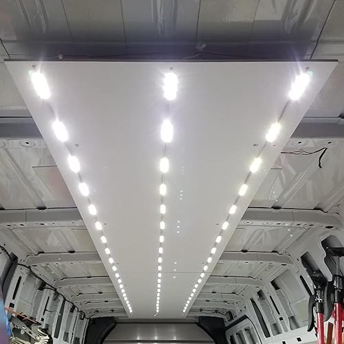 Miniatura 4 de Orifort Luz interior de furgoneta de 12 V, luces LED de techo para furgoneta, RV y barcos (100 módulos, 300 LED, blanco)
