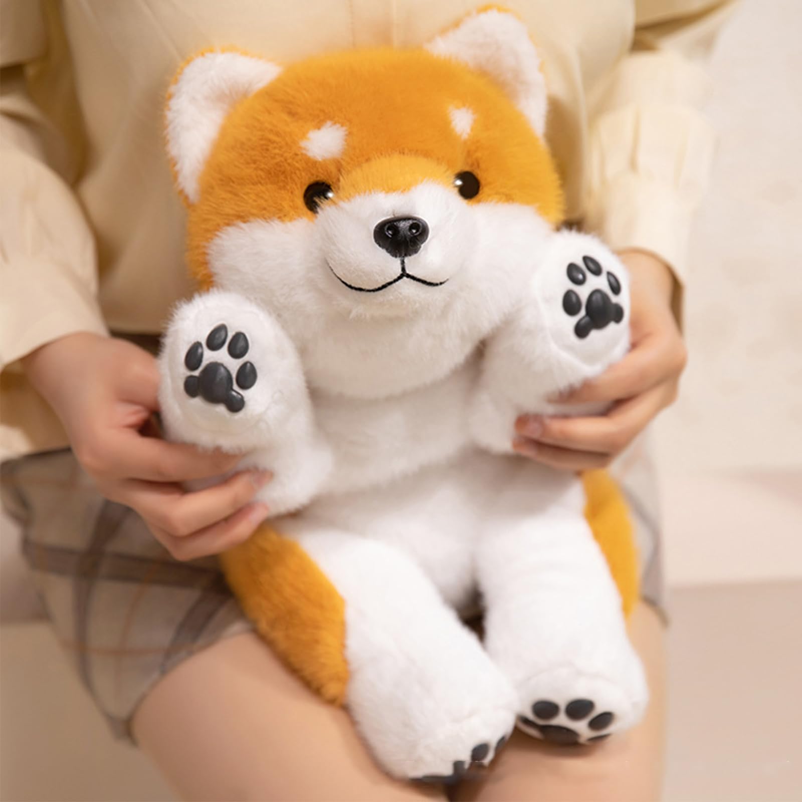 Hund Kuscheltier, 30/45/60cm Plüschtier, Stofftier Plüsch Puppe Plüschtiere, Geschenk für Jungen Mädchen (60CM)