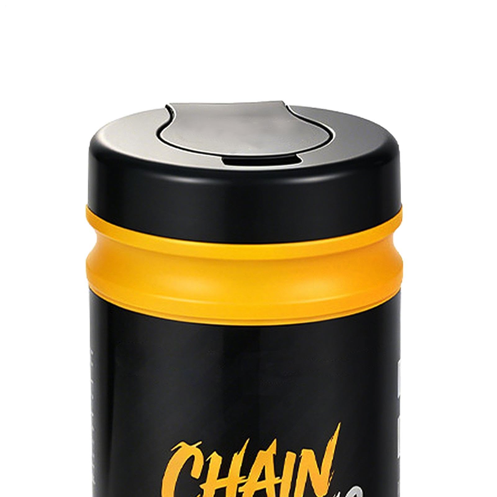 Nettoyant pour la Chaîne de Bicyclette 80 Lingettes - Dégraissage en | Outil de Nettoyage de Chaîne Pour Moto, Transmission, Roue Libre, Conduite en Plein Air, Voyage et Aventure