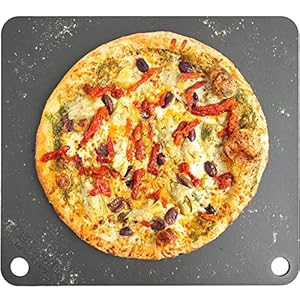 NerdChef Steel Stone – High Performance Pizza Baking | Made in USA (14.5″ x 16″) – (.375″ Thick – Pro)