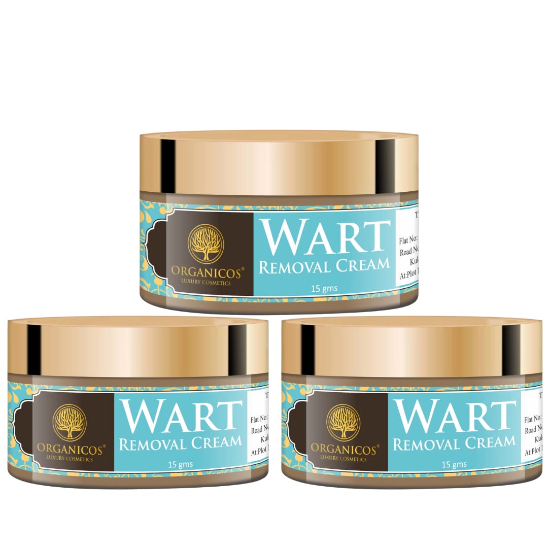 Organicos Wart Removal Cream For Elimination of Raised Warts On The Face, Forehead, Neck, And Cheeks, Mole Removal Cream, Massa Removal Cream (Pack of 3) Each 15gm (B0BSNFZGBJ) Amazon Price History, Amazon Price Tracker