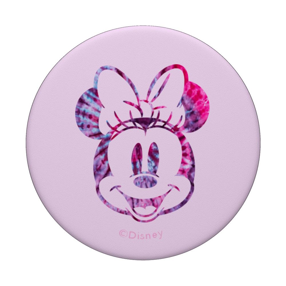 Disney Minnie Mouse PopSockets PopSockets - PopGrip intercambiable con teñido anudado rosa