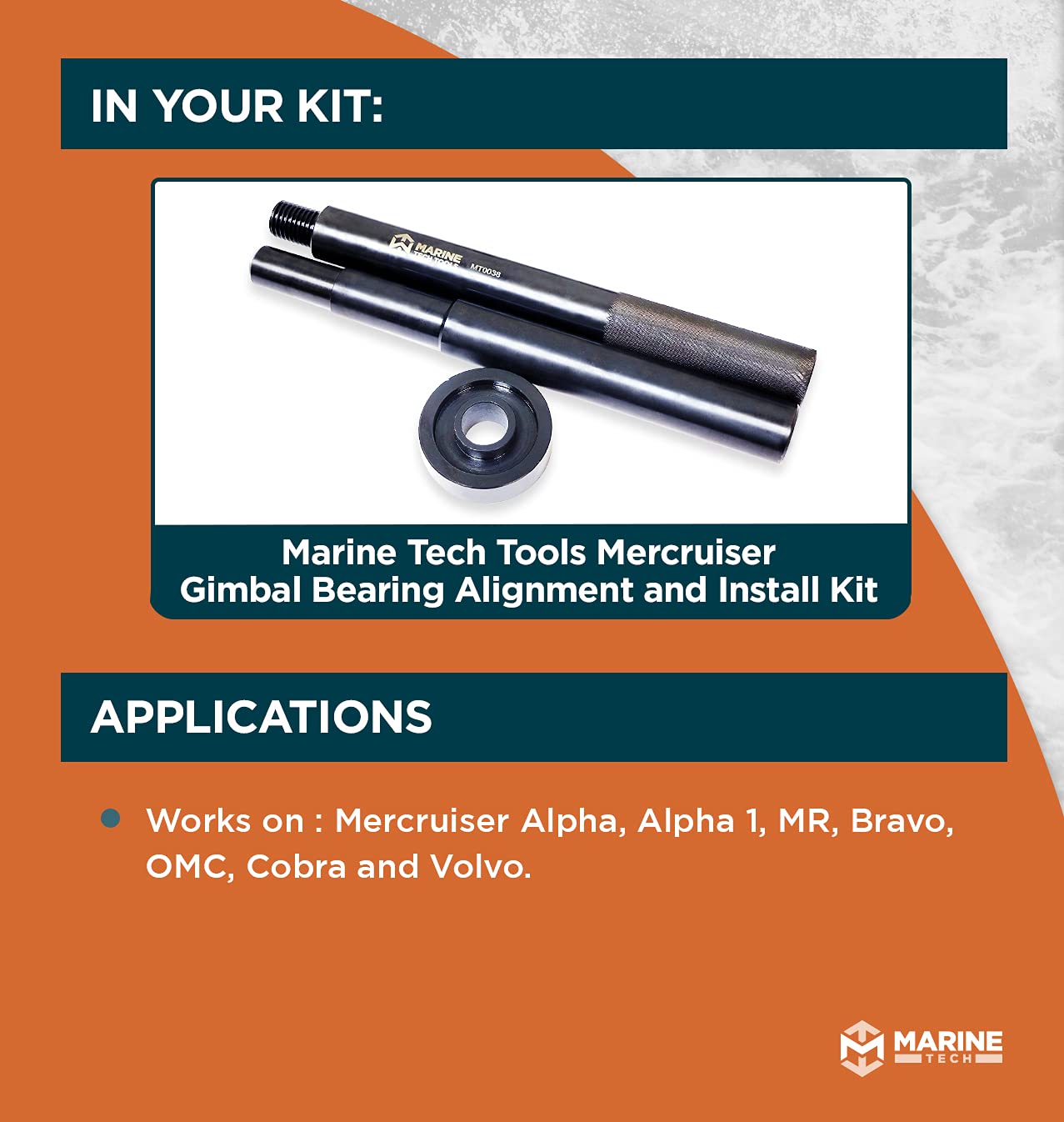 Marine Tech Tools Mercruiser Gimbal Bearing Alignment and Install Kit