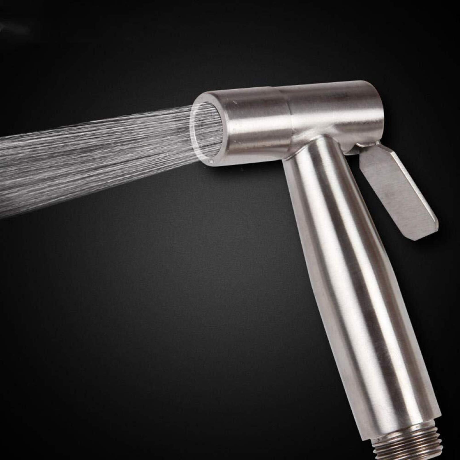 Pistola pulverizadora de alta presión para inodoro con manguera de acero inoxidable