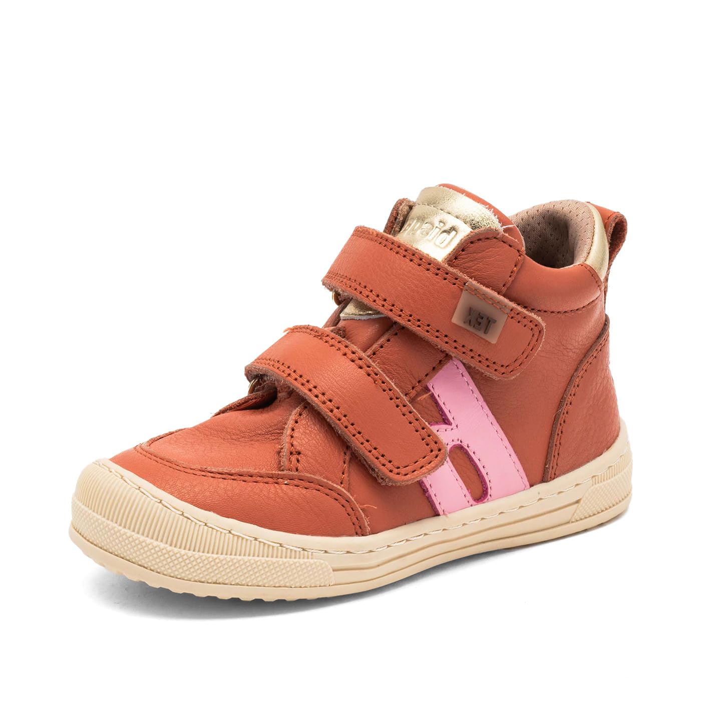Basket Dylan Tex Bisgaard mixte enfant chaussure cuir et scratch
