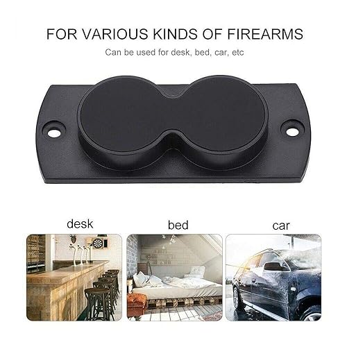 Miniatura 3 de Lock Connection - Soluciones de seguridad de montaje de pistola magnética de 25 libras para pistolas en el automóvil, camión, junto a la cama,
