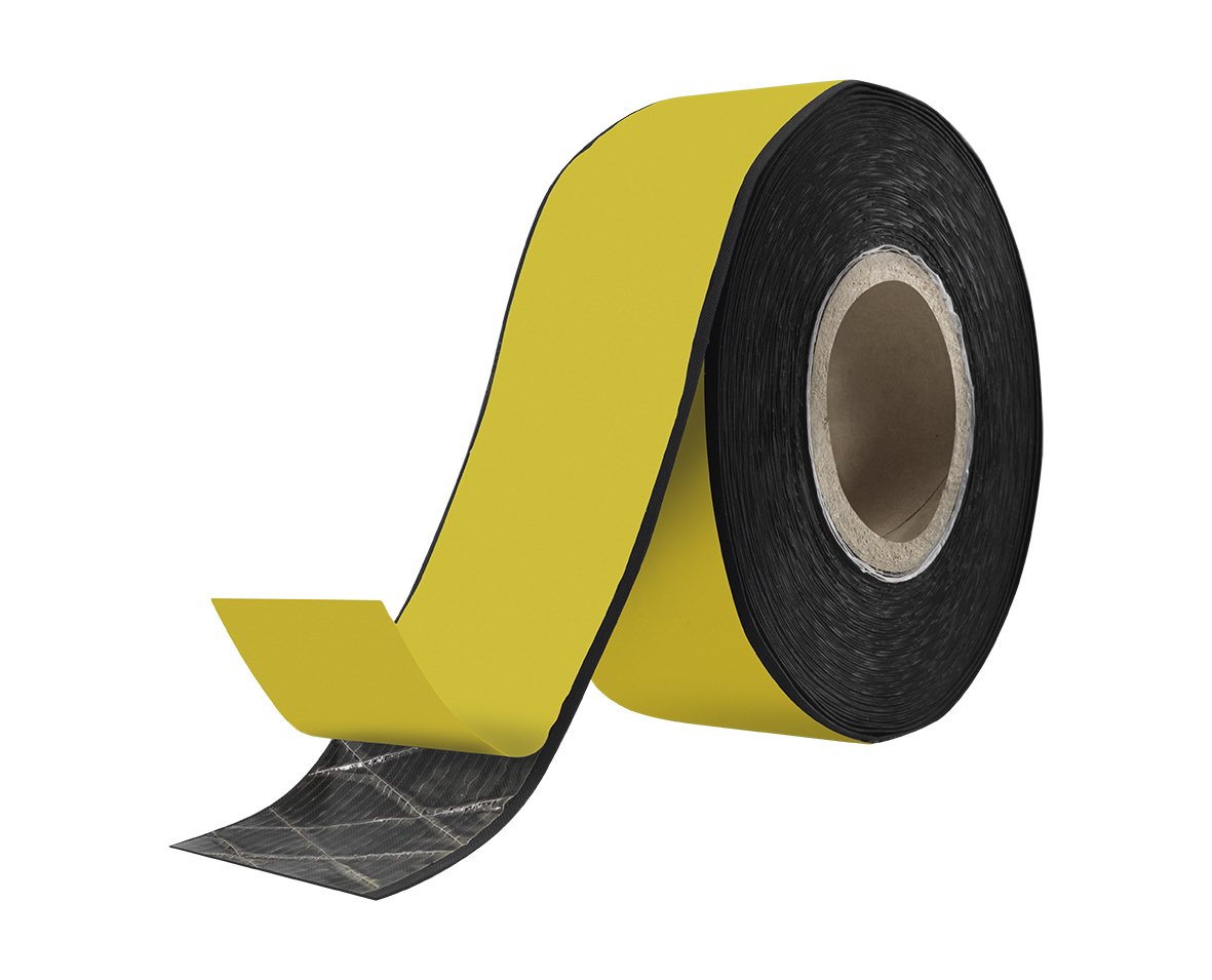 2x Cinta selladora de juntas, ancho 25m x 130mm Negro | Autoadhesiva, EPDM, cinta de sellado para juntas y conexiones, para tejado y fachada