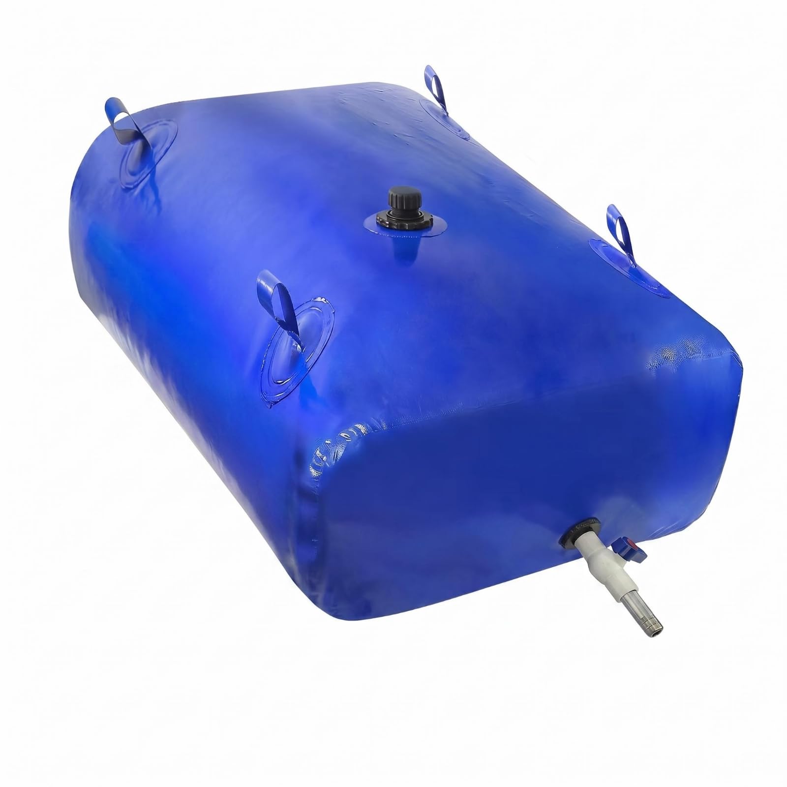 Milageto Réservoir d'Eau Pliable Citerne Souple Réservoir Pliable Sac de Stockage Poche à eau avec Couvercle à Vis Central et Sortie de Vidange PVC et, 400L