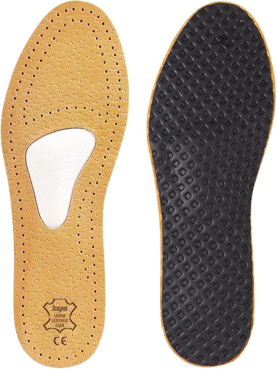 Kaps Orthotic Leather Shoe Insoles For Mortons Neuroma And Forefoot Pain, With Metatarsal Arch Support And Cushion, For Men & Women, Allevia (Women 5 US / 36 EUR)