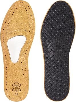 Kaps Orthotic Leather Shoe Insoles For Mortons Neuroma And Forefoot Pain, With Metatarsal Arch Support And Cushion, For Men & Women, Allevia (Women 5 US / 36 EUR)