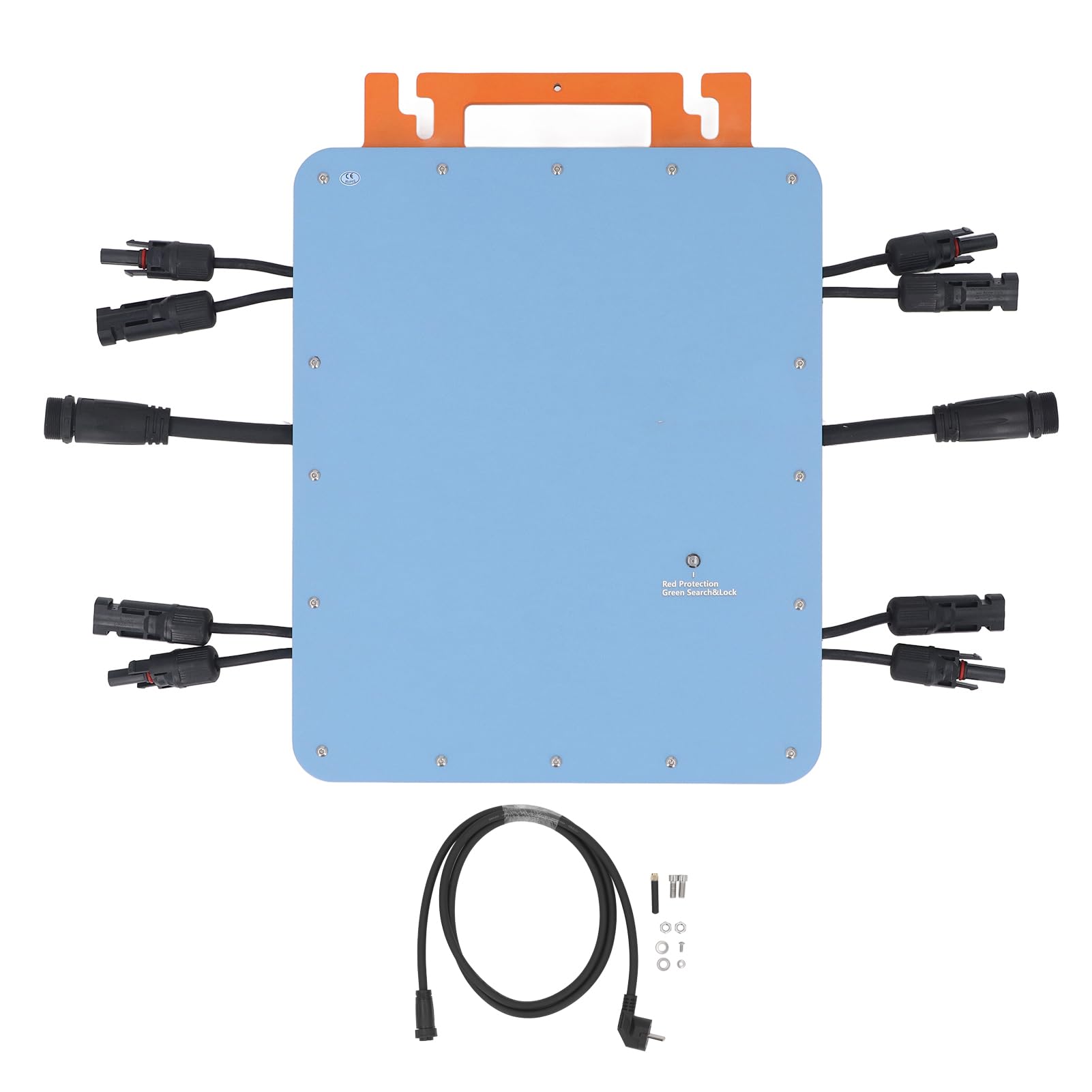 Inverter Solar, Control de 2400W Aplicación Monitoreo de la Cuadrícula Solar Micro Inverter MPPT para Fotovoltaico (Enchufe UE 230V)