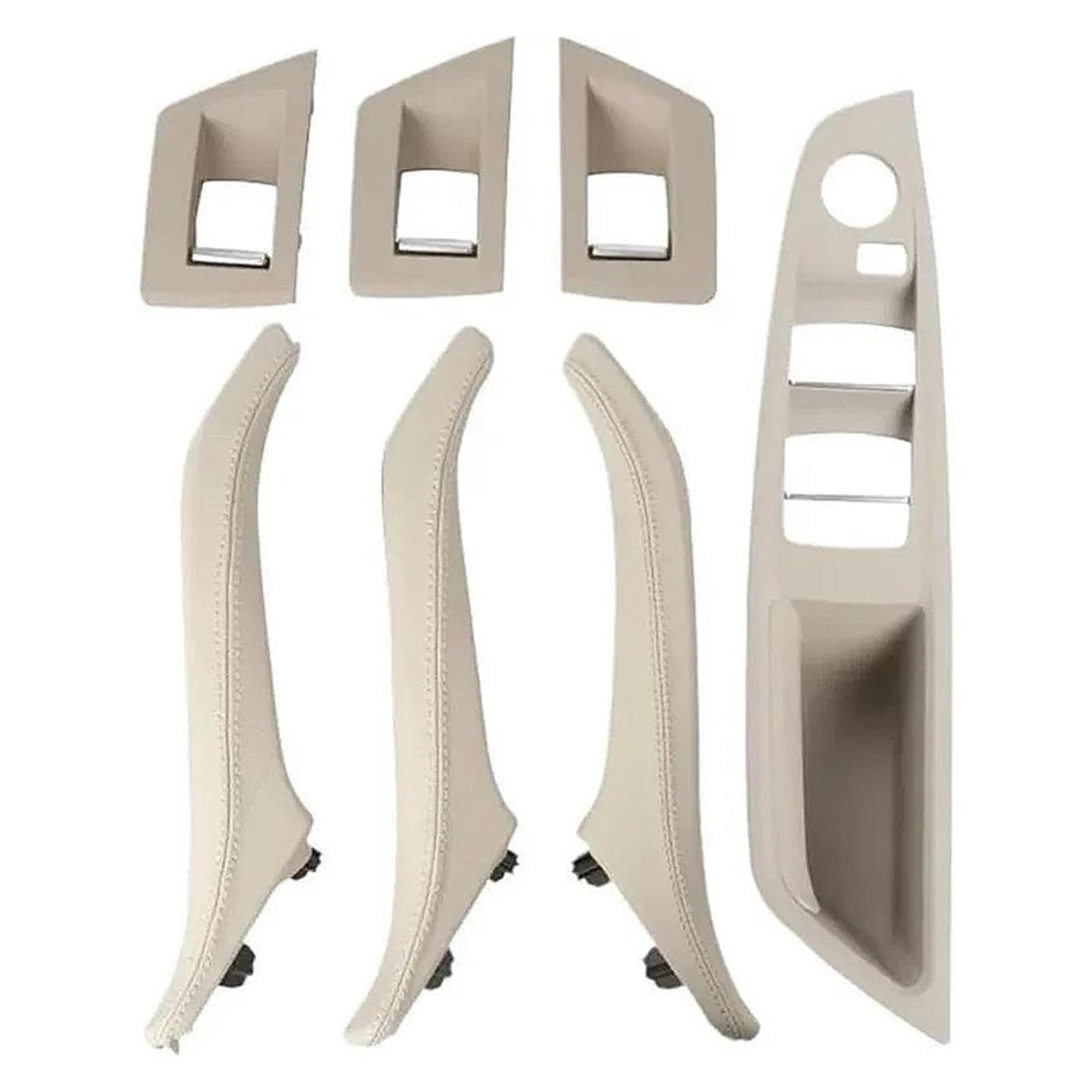 Trqiimpbh Oyster Car Interior Door Handles 51417225867 51417225866 For 5 Series For F10 For F11 For 520I For 523I For 525I 2010-2017 Front Right Interior Door Handle(Oyster)