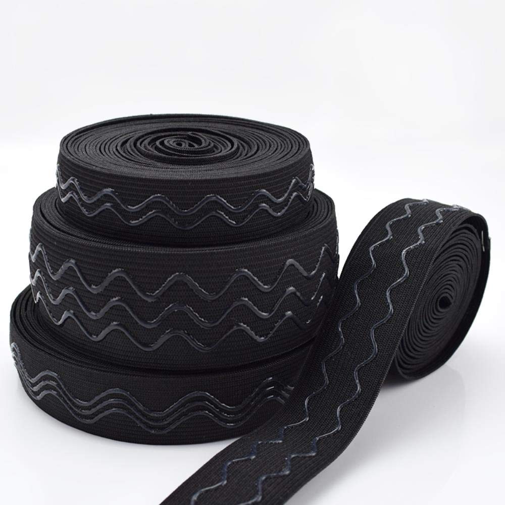 2/5 metri 25mm fasce elastiche antiscivolo in silicone elastico in poliestere fai da te vesti da ciclismo sport ginocchiera cintura accessori per cucire  15