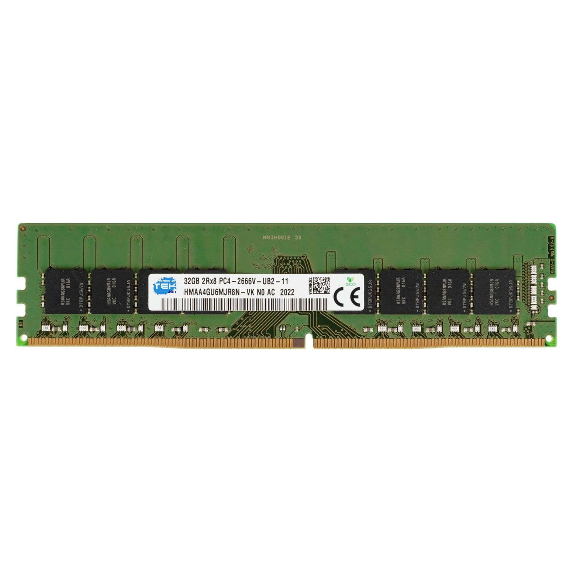 SIMPLETEK - Memoria RAM Banco Modulo 32 GB 2666 MHz DIMM HMAA4GU6MJR8N-VK (Ricondizionato)