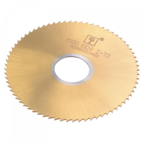 Miniatura 10 de uxcell Hoja de sierra circular, 2.362 in (2-38 pulgadas) de diámetro 0.039 in de grosor, 72 dientes, M35 de acero de cobalto de alta velocidad