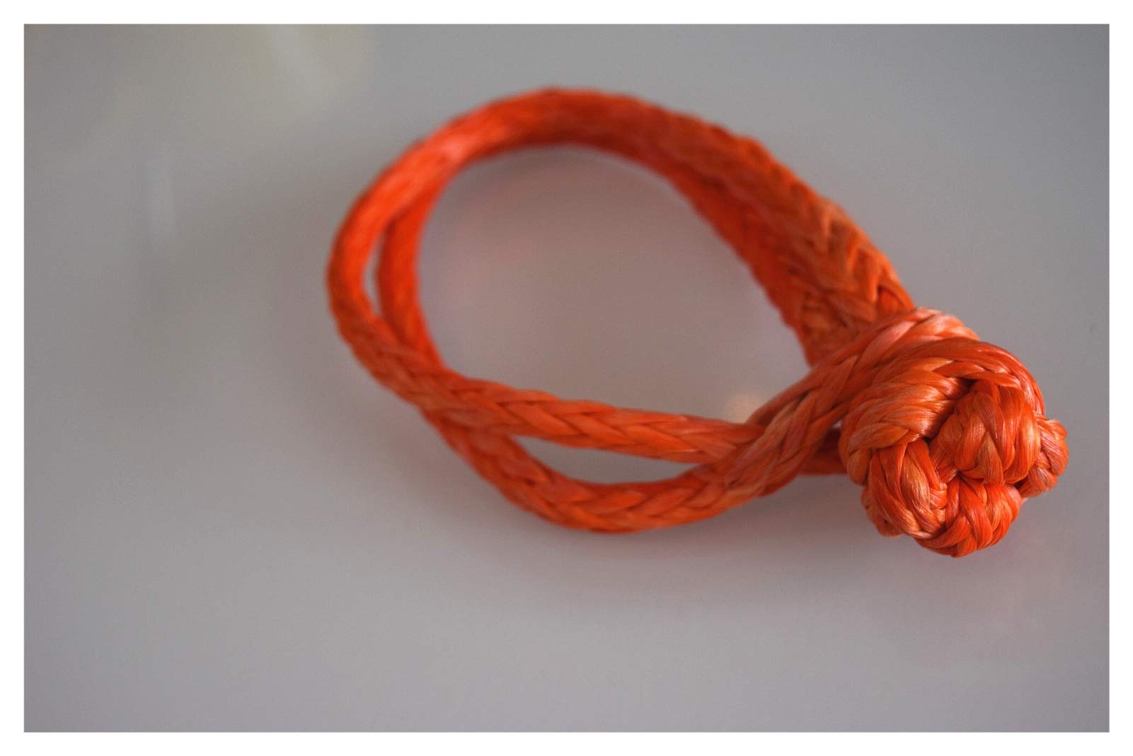 Lina Syntetyczna, Pomarańczowy 6mm * 80mm syntetyczny miękki kajdan, UHMWPE Lina Shackle Recovery Soft Grip
