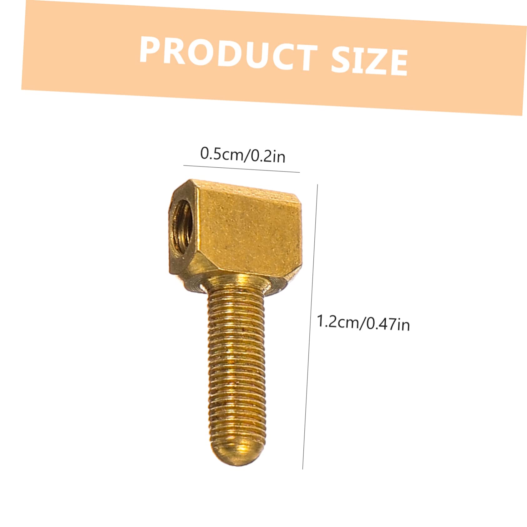 ibasenice Metal Cello Bow Frog Screw Violin Bow Part Practical Replacement Tool Set