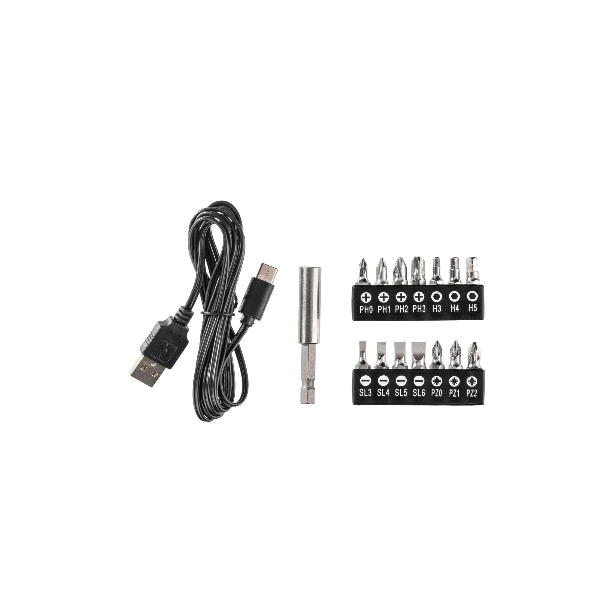 PARKSIDE Atornillador inalámbrico 4 V PAS 4 D7, con cable de carga USB, atornillador taladro a batería