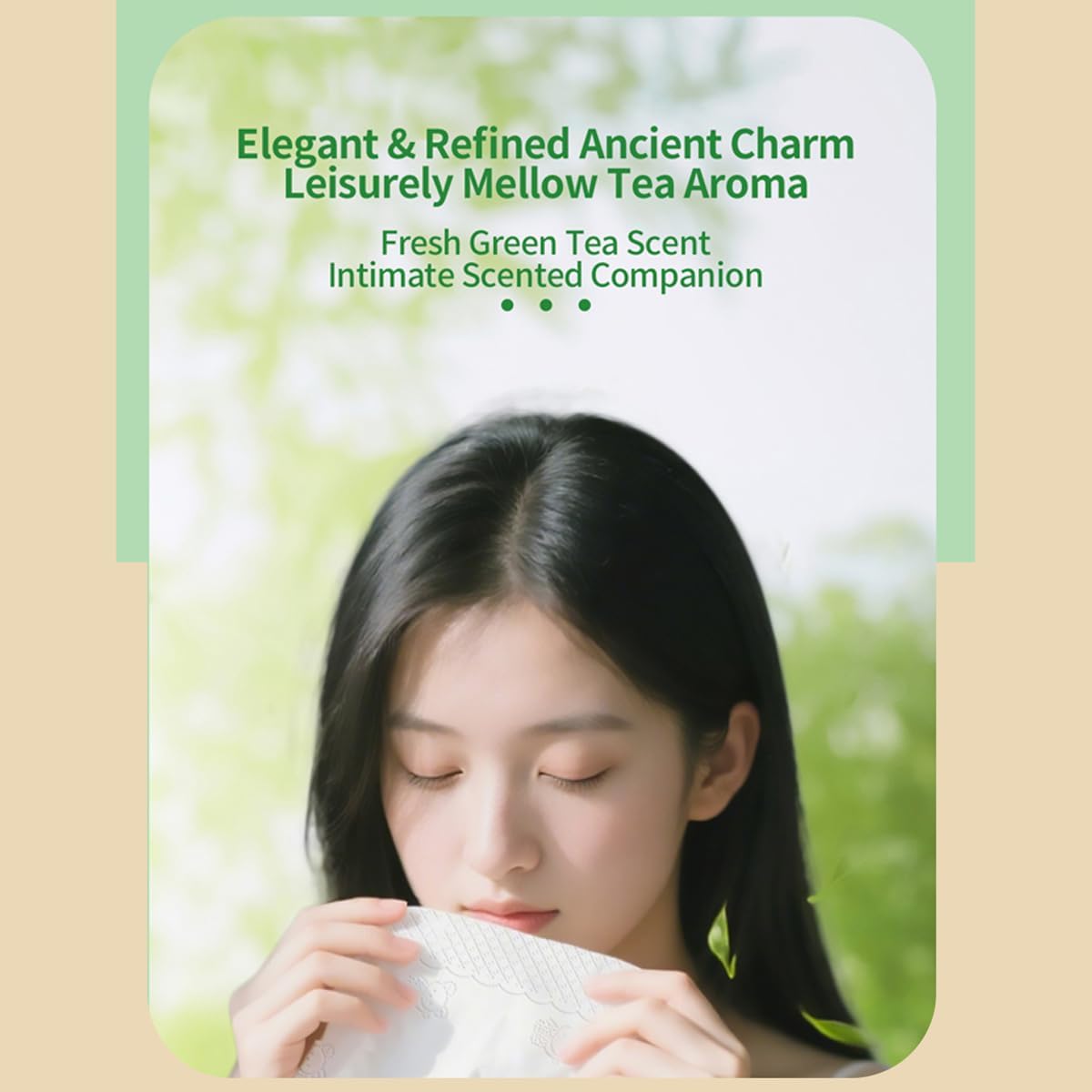 Ultra-Thick Facial Tissues 9000 Sheets, 5-Ply 1800 Draws Green Tea Scented Small Soft Pack Paper Tissue, Travel Size for Car & Office – Strong, Absorbent & Gentle Aromatherapy Napkins (Not Boxed)