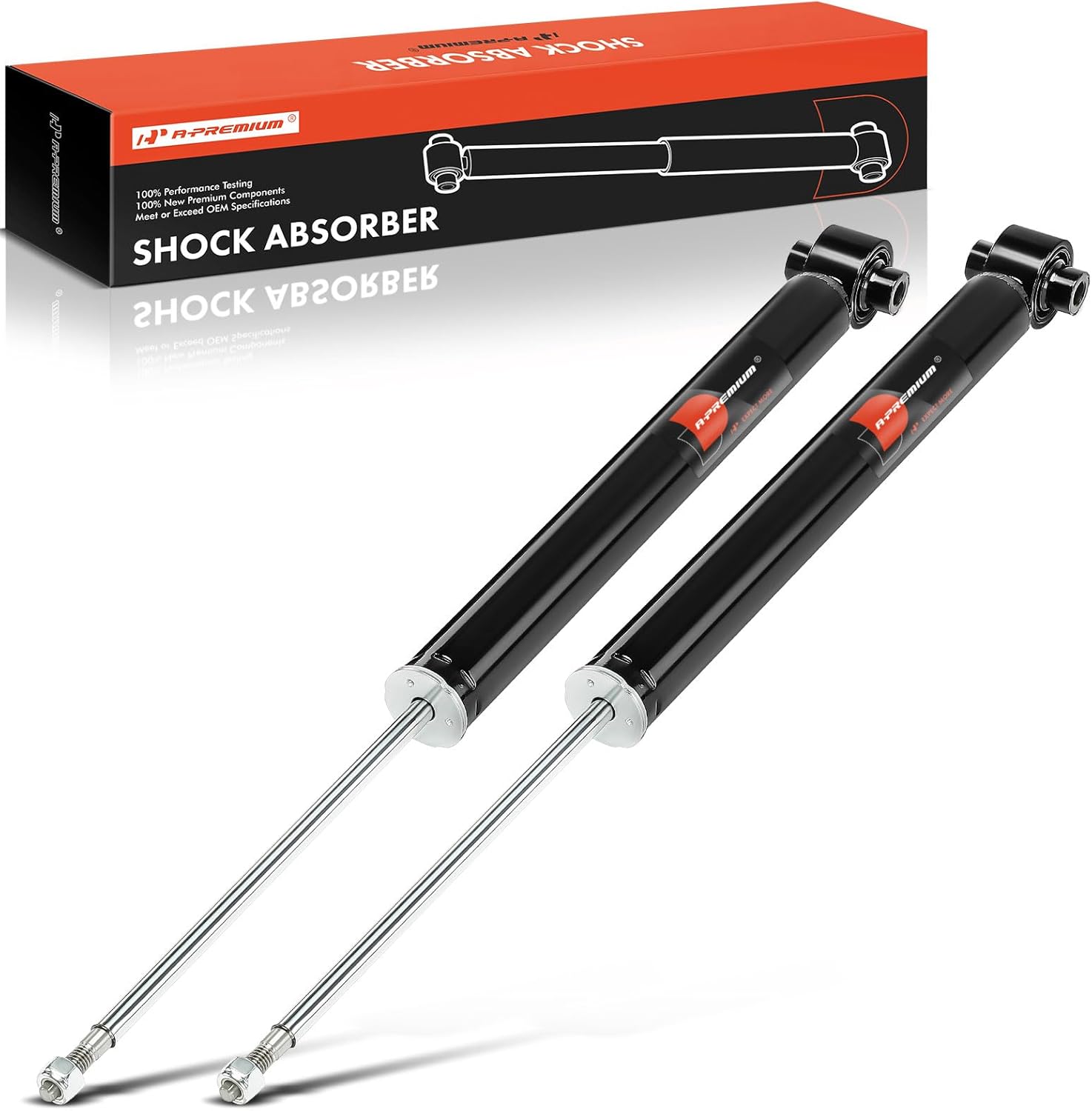 A-Premium Rear Shock Absorber Compatible with Audi A4 2017-2020, A4 Quattro 2017-2025, A5 Quattro 2018/2020-2021, A5 Sportback 2018-2024, 2-PC Set