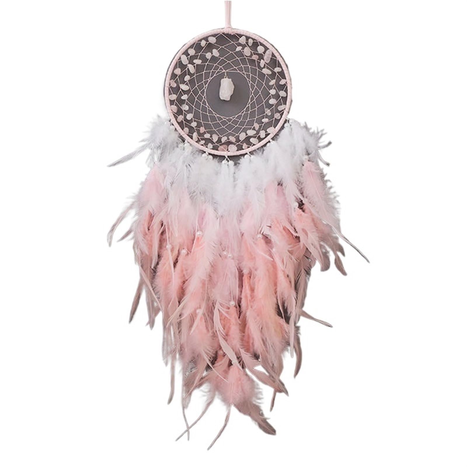 Traumfänger Feder-Traumfänger, lila Traumfänger, hängende Verzierung for Zuhause, große Innenaccessoires, Wanddekoration(Agate Catcher)