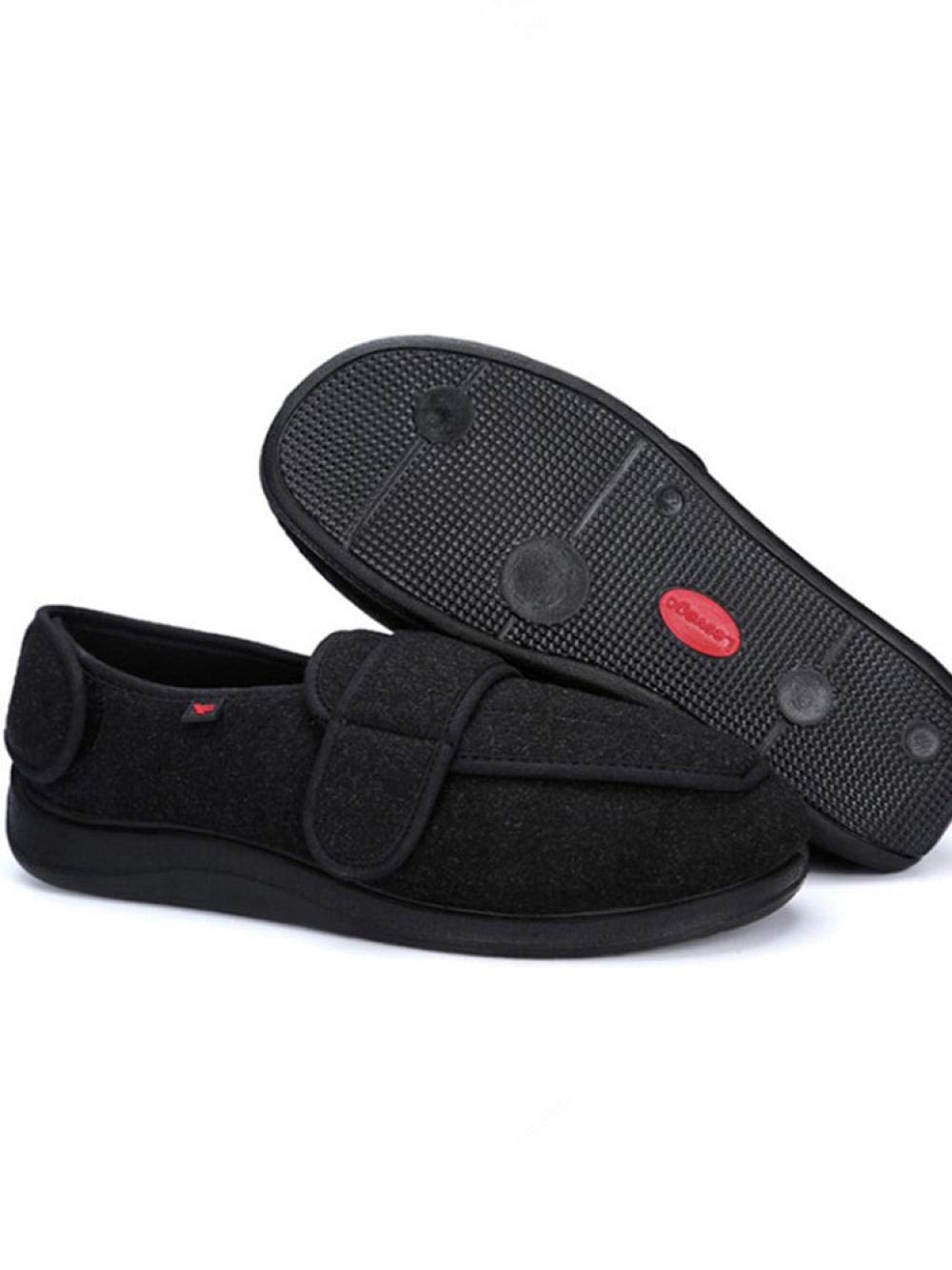 Nwarmsouth Wide Fit Memory Foam Diabetic Slippers,Adjustable Breathable Shoes,Thumb Valgus Foot Swelling Shoes-UK5_ Beige,Unisex Adults Health Shoe