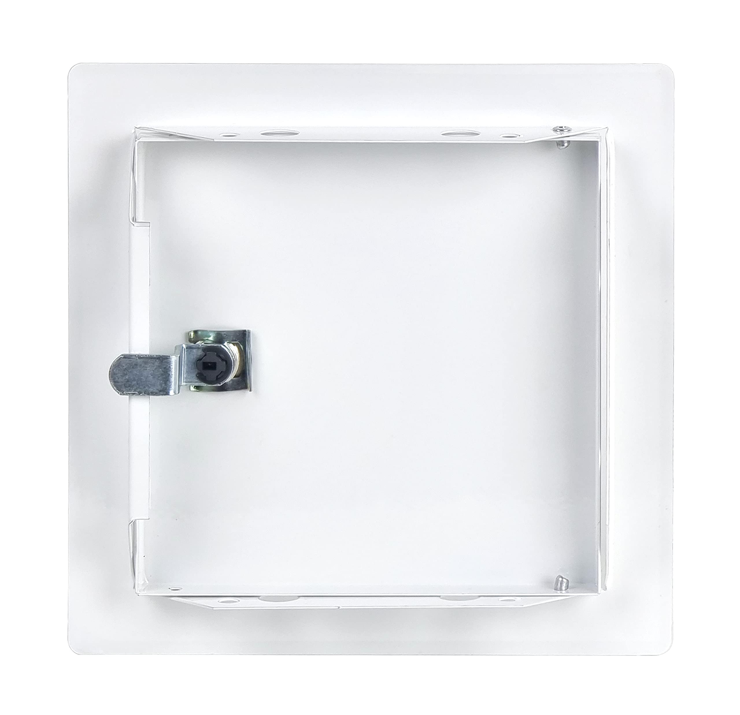 Blanco 15x15 cm Puerta de Inspección, Trampillas de Revision de Mantenimiento de Acero con Llave 150x150mm