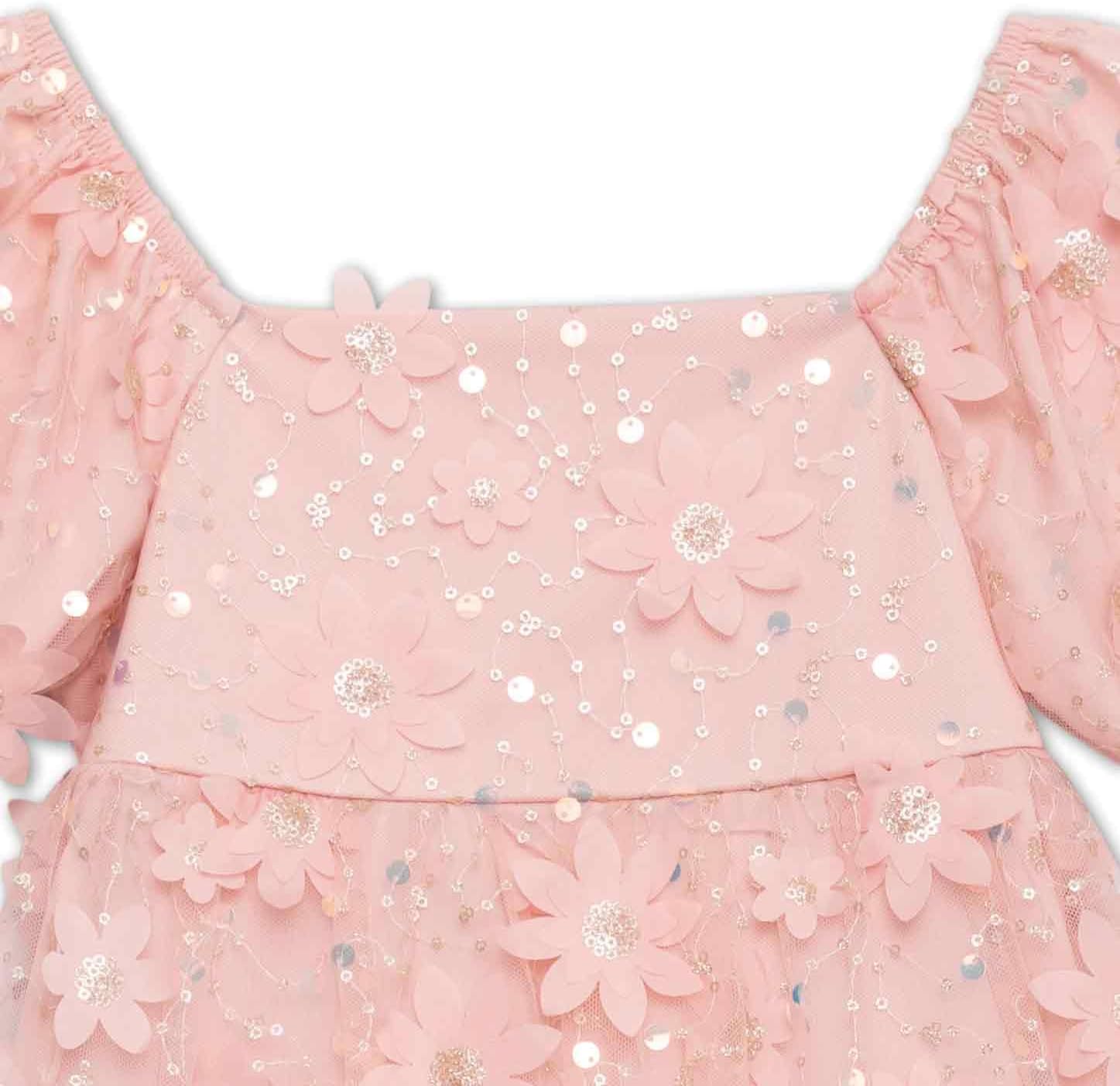 Speechless Girls' Sequined Tulle Party Dress image 3