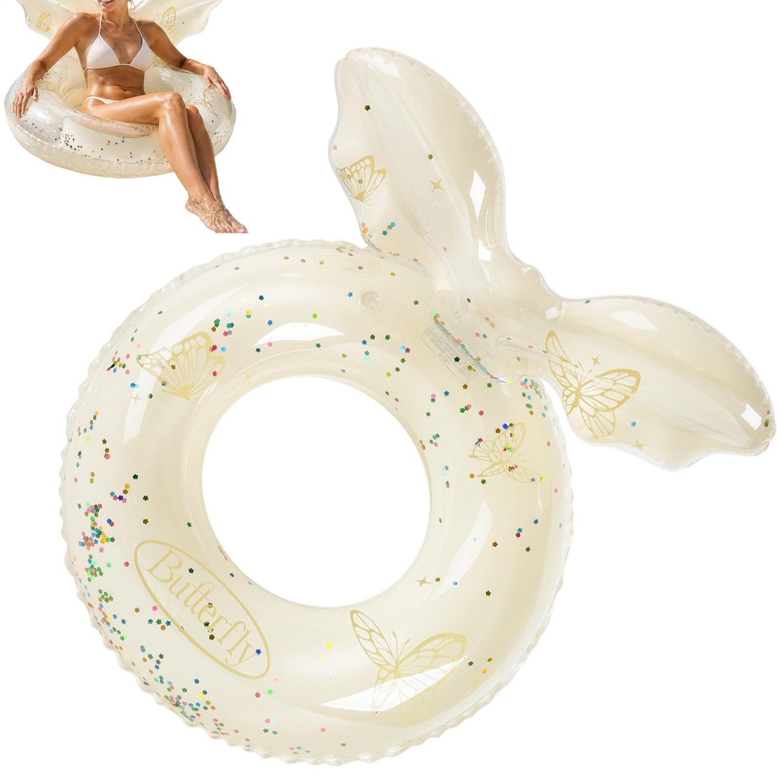 Aufblasbarer Schwimmring | Schwimmring Mit Rückenlehne | Aufblasbarer Schwimmring | Für Frauen Mädchen Sommer Urlaub Reise Meer Meer Meer Seite Wasser-Vergnügungspark Schwimmbad Party Outdoor