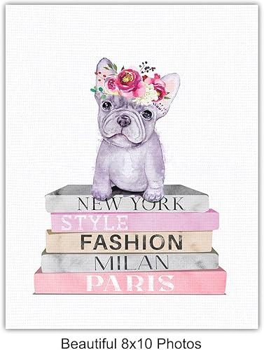 Miniatura 5 de Maltese dog, Yorkie, Poodle, French Bulldog - Dog Wall Decor - Glam Fashion design Wall Art - Canine Lover Gift - Cute Wall Art - Designer Wall