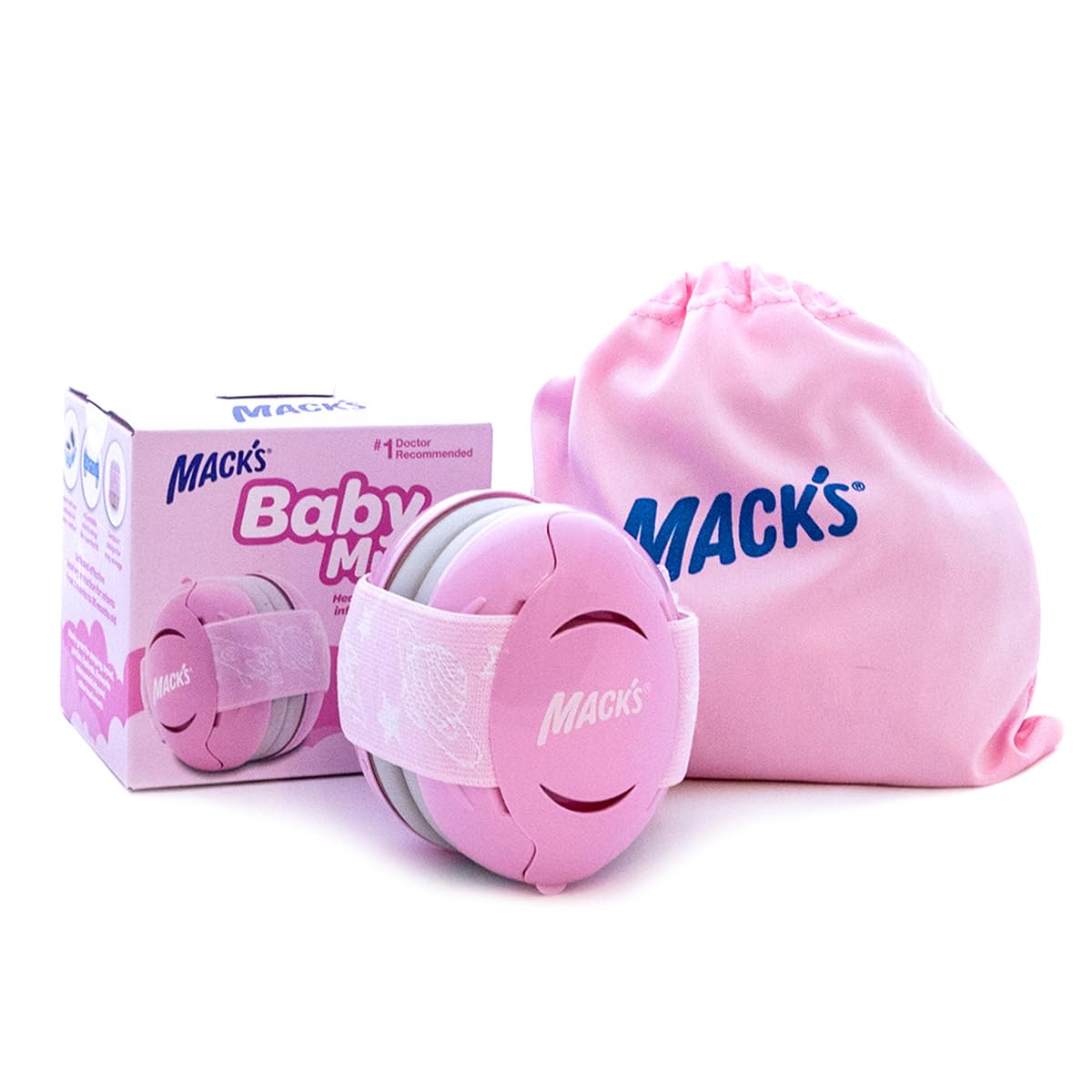 Mack’s Baby Muffs | Baby Ear Muffs Noise Protection | High NRR - 17 Decibels | Noise Cancelling Headphones for Babies & Toddlers | Ages 3-36 Months (