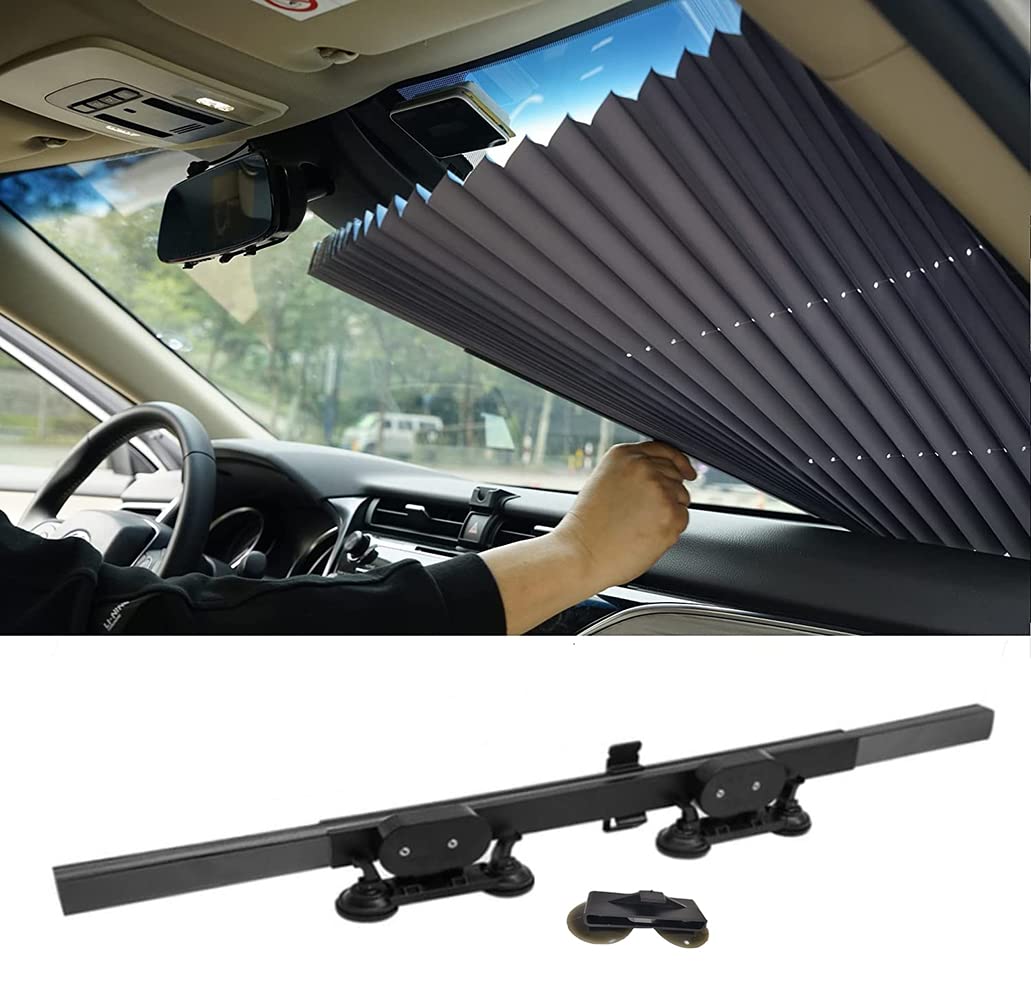 46cm / 65cm / 70cm / 80cm Upgarde retrattile SUV del camion parte anteriore dell'automobile del parasole del parabrezza posteriore della finestra visiera di Sun,80cm front window