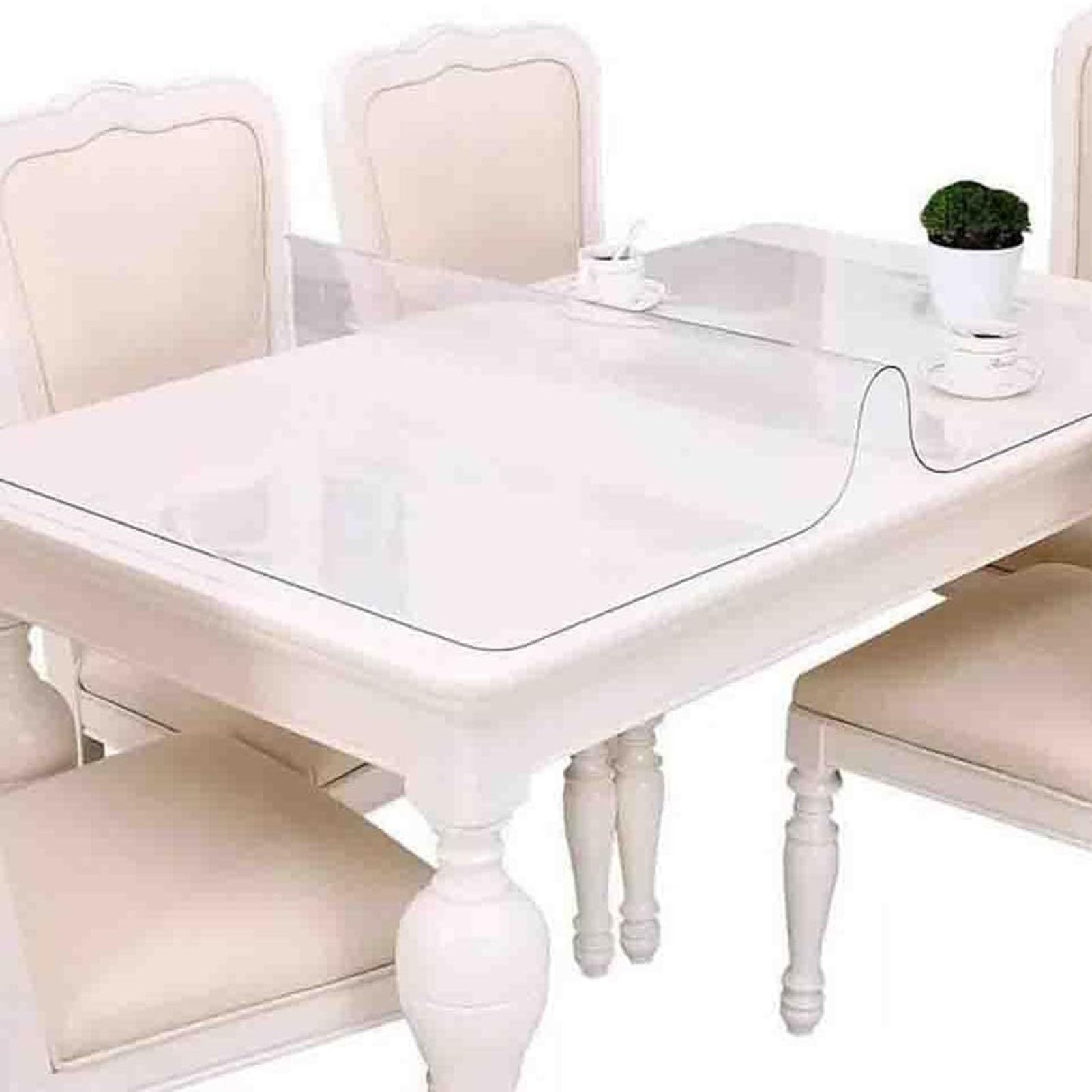 Copri scrivania trasparente, rettangolare, copri scrivania in plastica da 1,5 mm, protezione impermeabile for piano tavolo, for ufficio, tavolo da pranzo, cassettiera, comodino ( Size : 70*120cm (27*4