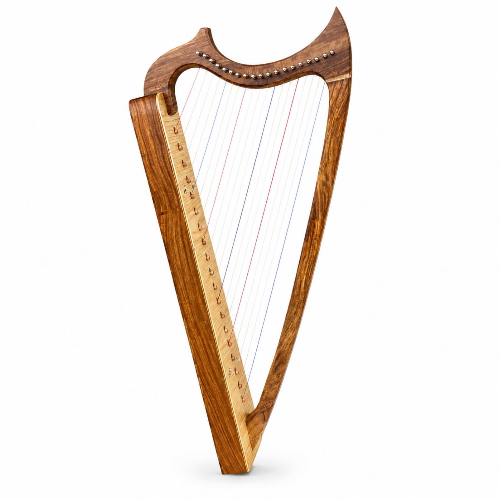 Uzman Harfen 19 Saiten Gothic Harfe Keltische Harfe aus Palisander Echtholz mit Tasche, Stimmschlüssel und Ersatzsaiten, Folk Harp für anspruchsvolle Einsteiger und Fortgeschrittene