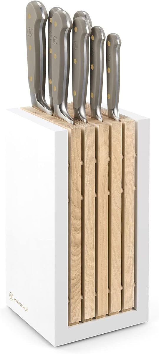 Juego de bloques de cuchillos Classic Velvet Oyster de 8 piezas